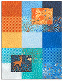 Benartex Pre-Cut 17 Piece Fat Quarter Bundle - FQFFMPK - Flora & Fauna: MIDNIGHT