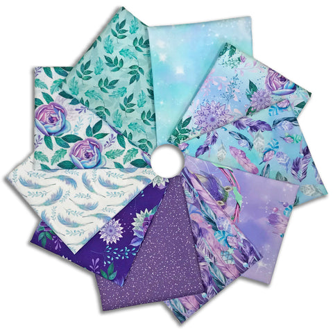 Blank Quilting Pre-Cut 10 Piece Fat Quarter Bundle - Gypsy Violet