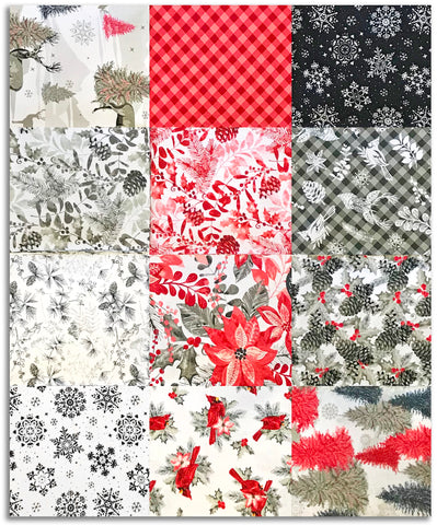 Blank Quilting Pre-Cut 12 Piece Fat Quarter Bundle - Holiday Style