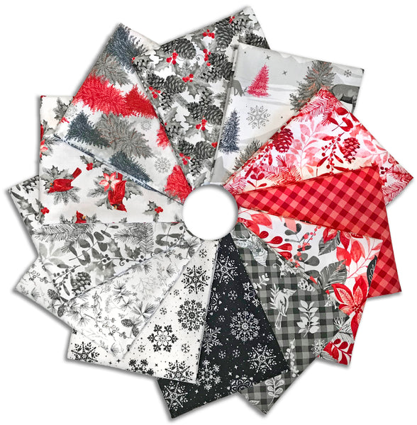 Blank Quilting Pre-Cut 12 Piece Fat Quarter Bundle - Holiday Style