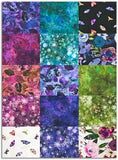 Clothworks Digital Pre-Cut 15 Piece Fat Quarter Bundle - FQ0476 - Midnight Dreams