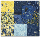 Matt's Pre-Cut Henry Glass & Co. 10 Piece Fat Quarter Bundle  - Blackbirds Calling