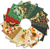 Matt's Pre-Cut 20 Piece Fat Quarter Bundle - Fall Blooms