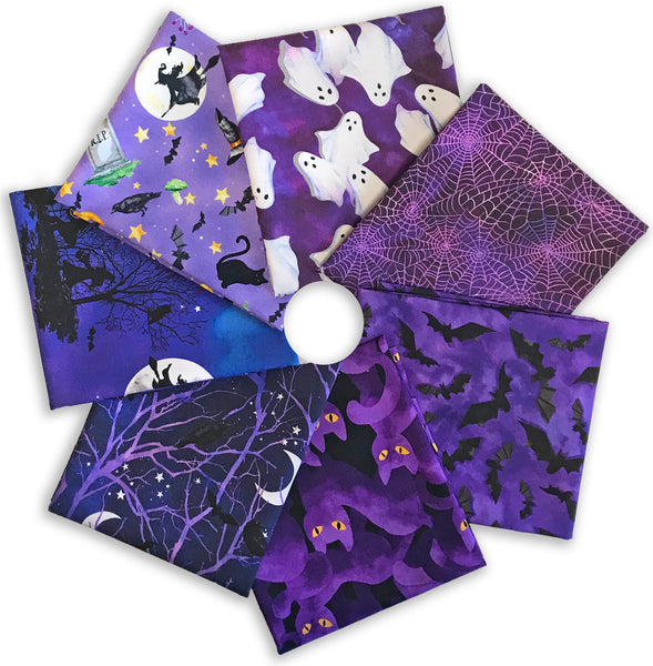 Matt's Pre-Cut 7 Piece Fat Quarter Bundle - Haunted Mansion