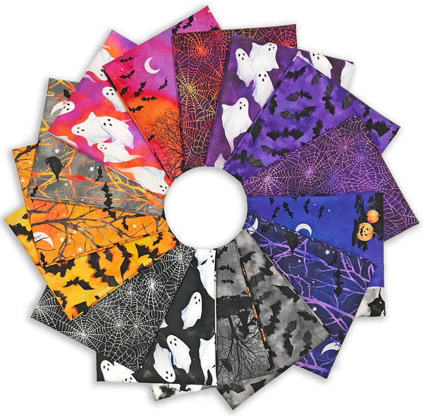 Matt's Pre-Cut 15 Piece Fat Quarter Bundle - Into The Web