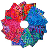 Matt's Pre-Cut Kaffe Fassett 14 Piece Fat Quarter Bundle - Red/Blue 2