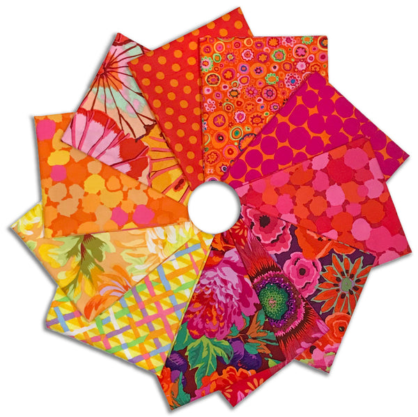 Matt's Pre-Cut Kaffe Fassett 11 Piece Fat Quarter Bundle - Citrus