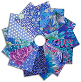 Matt's Pre-Cut Kaffe Fassett 13 Piece Fat Quarter Bundle - Sapphire Blue