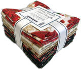 Kaufman Pre-Cuts 14 Piece Fat Quarter Bundle - 2143 14 - Holiday Flourish: Festive Finery - CREAM & BLACK