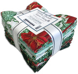 Kaufman Pre-Cuts 15 Piece Fat Quarter Bundle - 2144 15 - Holiday Flourish: Festive Finery - SPEARMINT