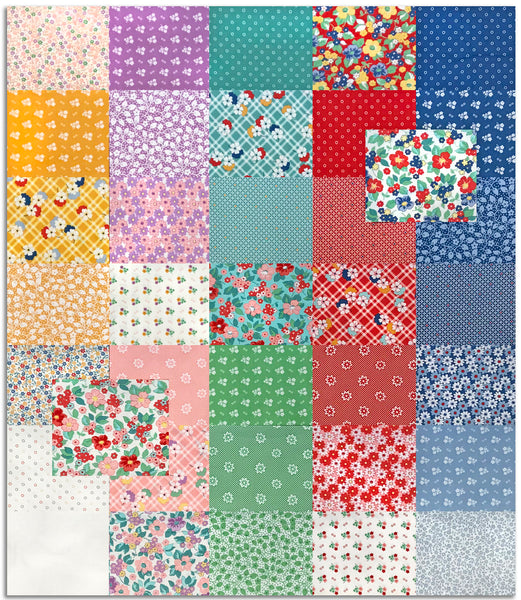 Moda Pre-Cut 37 Piece Fat Quarter Bundle - 33750AB - 30s Playtime ...