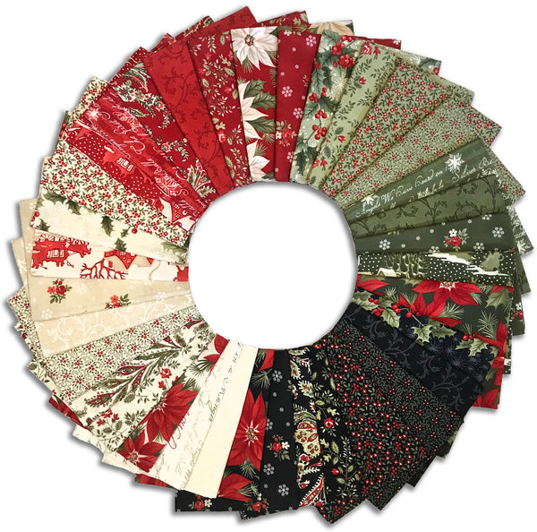 Moda Pre-Cut 35 Piece Fat Quarter Bundle - A Christmas Carol