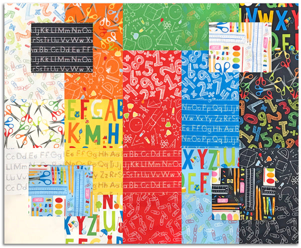 Moda Pre-Cut 29 Piece Fat Quarter Bundle - Back To School – Jordan Fabrics
