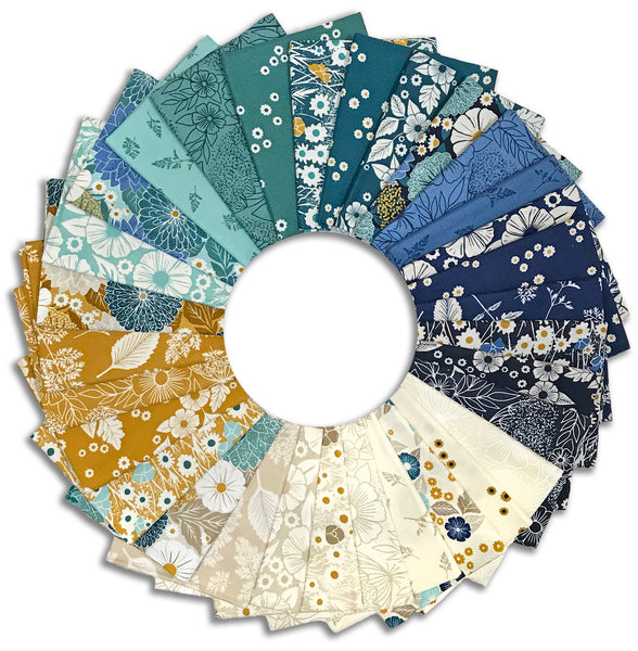 Moda - Pre-Cut 31 Piece Fat Quarter Bundle - Field Of Flowers