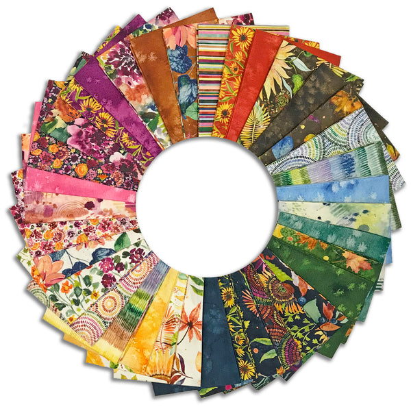 Moda Pre-Cut 36 Piece Fat Quarter Bundle - Floribunda