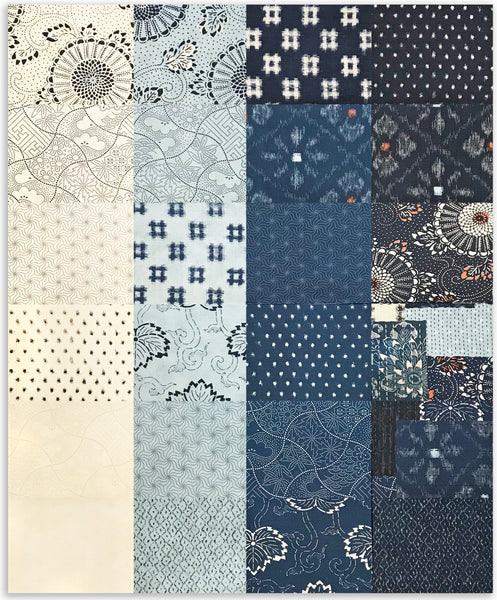 Moda Pre-Cut 24 Piece Fat Quarter Bundle - Indigo Blooming – Jordan Fabrics