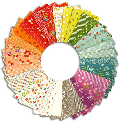 Moda - Pre-Cut 36 Piece Fat Quarter Bundle- Laguna Sunrise