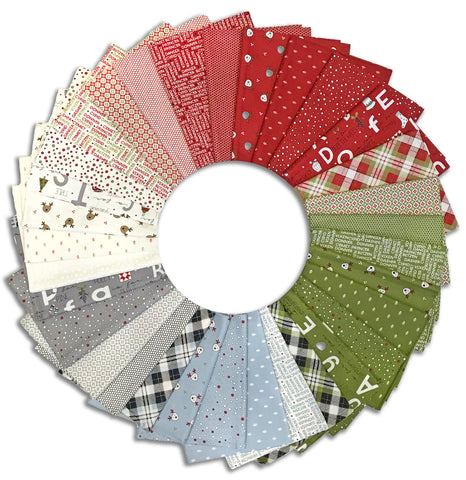 Moda Pre-Cut 32 Piece Fat Quarter Bundle - On Dasher