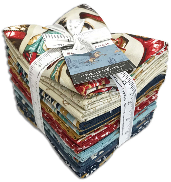 Moda - Pre-Cut 24 Piece Fat Quarter Bundle  - Saddle Ranch