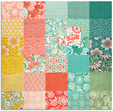 Moda Pre-Cut 31 Piece Fat Quarter Bundle   - Tango