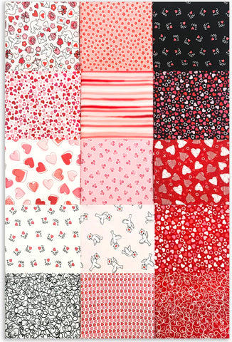 Clothworks Pre-Cut 21 Piece Fat Quarter Bundle - French Roses – Jordan  Fabrics