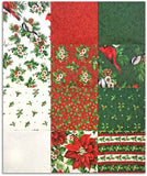 Northcott Pre-Cut 12 Piece Fat Quarter Bundle - Yuletide Traditions