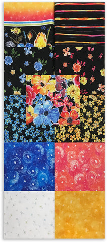 Paquete Fat Quarter de 11 piezas precortado de Matt - P&B Textiles - Jona's Garden