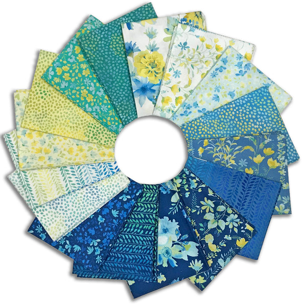 Windham Pre-Cut 16 Piece Fat Quarter Bundle - FATQBTTR-X - Buttercup