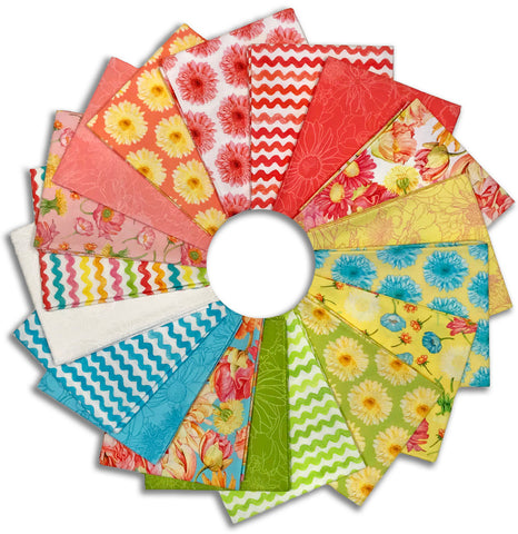 Windham Pre-Cut 18 Piece Fat Quarter Bundle - FATQSPDR X - Spring Dreams