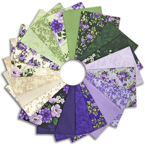 Kaufman Pre-Cut 20 Piece Fat Quarters 2163 20 - Georgina