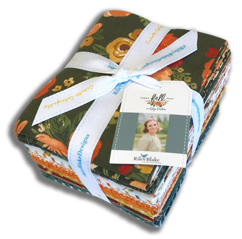 Riley Blake Pre-Cut 21 Piece Fat Quarters FQ 16340 21 - Happy Fall Days