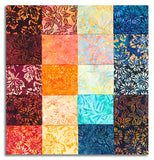 Kaufman Artisan Batiks Pre-Cut 20 Piece Fat Quarters  2196 20 - Fall Splendor