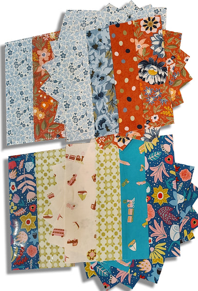 Matt's Mystery Bundles - Field Rush & Genesis of a Journey Sample Rail Fence Kits - Assorted Remnants
