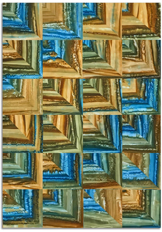 Cutting Corners 35 x 53" Fully Finished Sample Quilt - Painted Desert