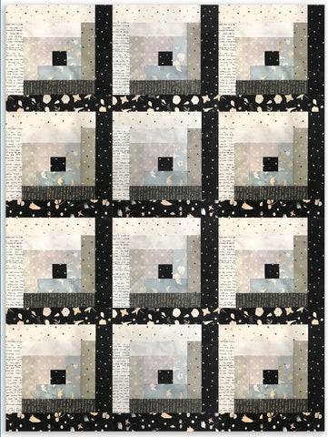 Figo vorgeschnittenes Blockhaus-Bettdeckenset mit 12 Blöcken – Erinnerungen