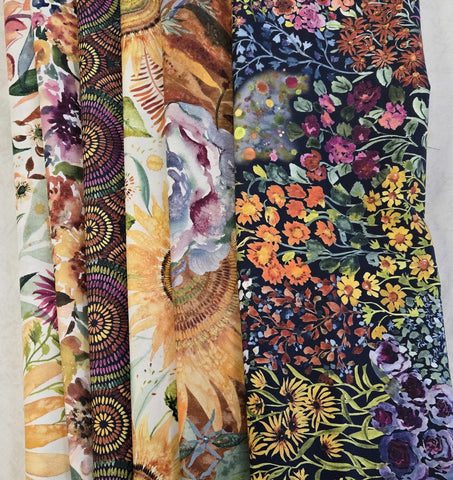 Matt's Mystery Bundles -  4.872 yards - Floribunda - Assorted Remnants