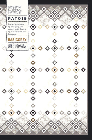 FOXY ROXY - BASICGREY Quilt Pattern 019 - DIGITAL DOWNLOAD