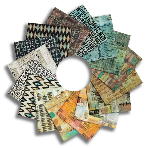 Free Spirit Pre-Cut 16 Piece Fat Quarter Bundle - On Your Mark