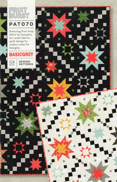 FRUIT BURST - BASICGREY Quilt Pattern 070