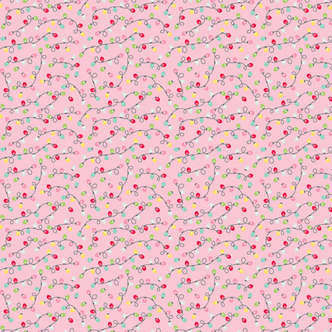 Riley Blake Gingerbread Kisses C16446 Pink Lights By The Yard