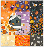 Kaufman Pre-Cut 13 Piece Pre-Cut Half-Yard Bundle - Half To Have It - Pumpkin Pals