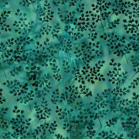 Hoffman Batik X2619 418 Chamomile Winter Leaf By The Yard
