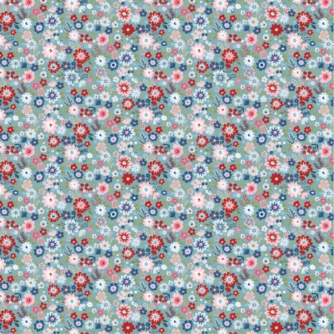Poppie Cotton Hip Hip Hooray - Liberty HH25102 Hooray Blue By The Yard