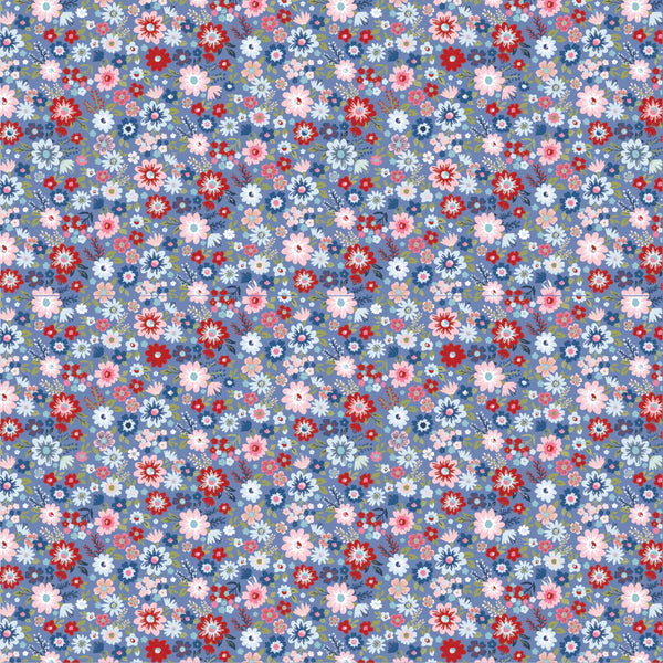 Poppie Cotton Hip Hip Hooray - Liberty HH25101 Hooray Dark Blue By The Yard