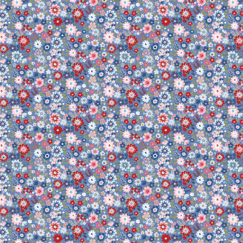 Poppie Cotton Hip Hip Hooray - Liberty HH25101 Hooray Dark Blue By The Yard