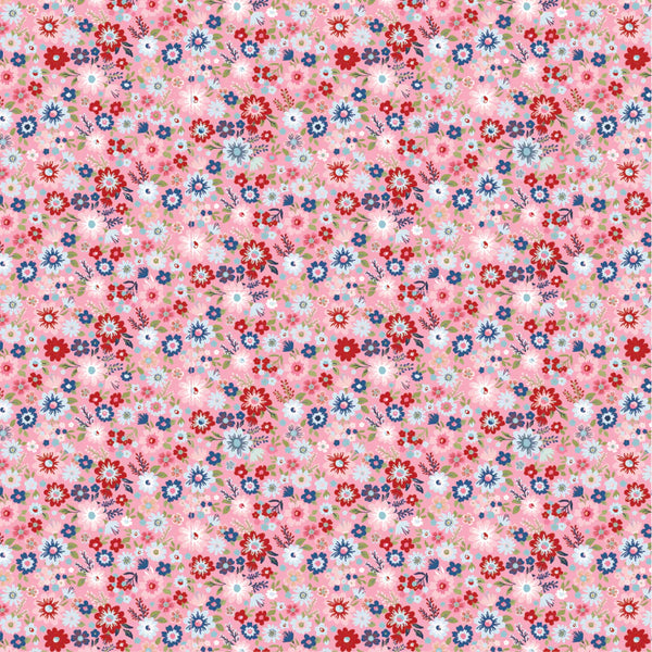 Poppie Cotton Hip Hip Hooray - Liberty HH25102 Hooray Pink By The Yard