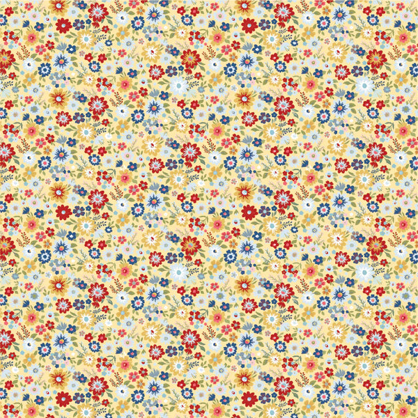 Poppie Cotton Hip Hip Hooray - Liberty HH25104 Hooray Yellow By The Yard
