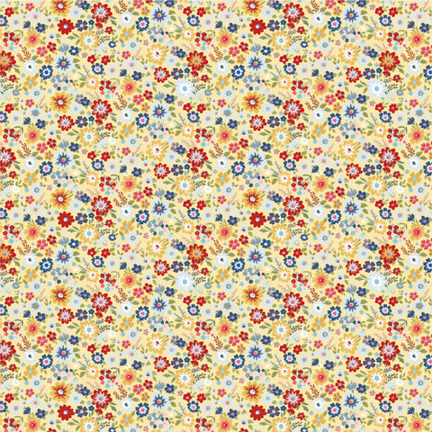 Poppie Cotton Hip Hip Hooray - Liberty HH25104 Hooray Yellow By The Yard