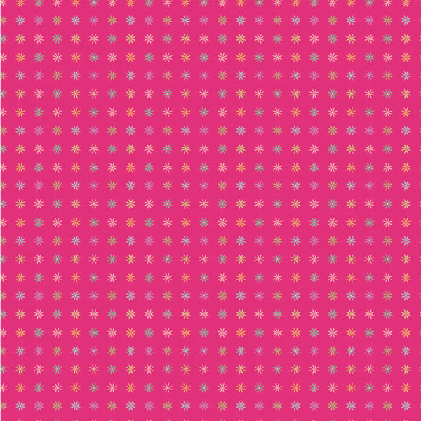 Poppie Cotton Calico Cowgirls CW24824 I Got Spurs Dark Pink By The Yard