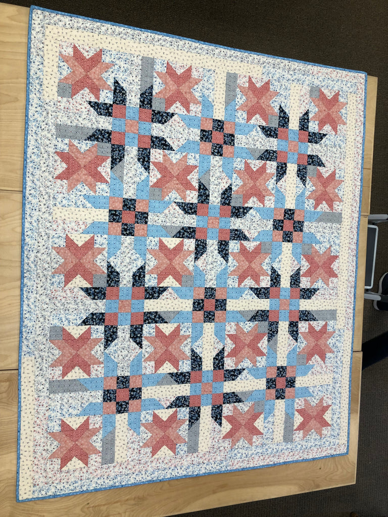 Hot Cross Buns Quilt Bundle with Tranquility Prints from Makower